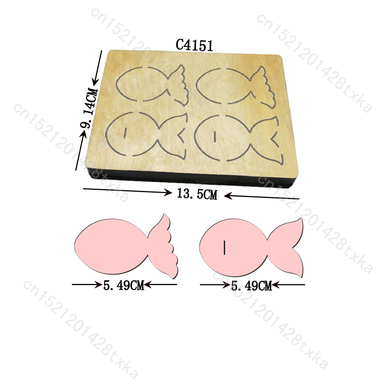Scrapbooking - 新しい弓木製ダイ魚切削ダイススクラップブッキング C4151 複数のスタイル