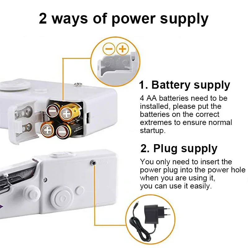 ポータブル手動家庭用ミシン,フットプレッサー,ロープフリー, - Mini Electric Sewing Machine Handheld のレビューと価格