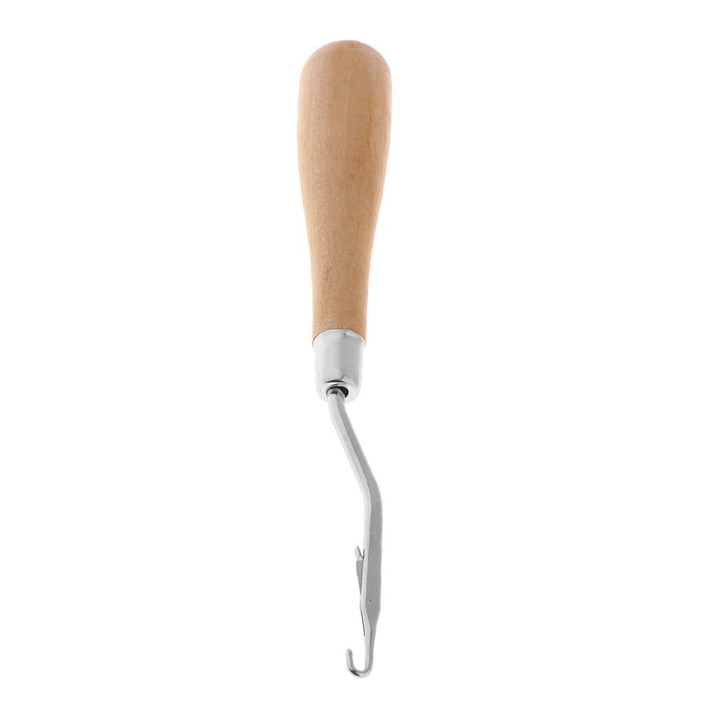木製のクロシェ編み用ラッチフック。人間工学に基づいた木製ハン - Wooden Crochet Hooks Ergonomic Handle のレビューと価格