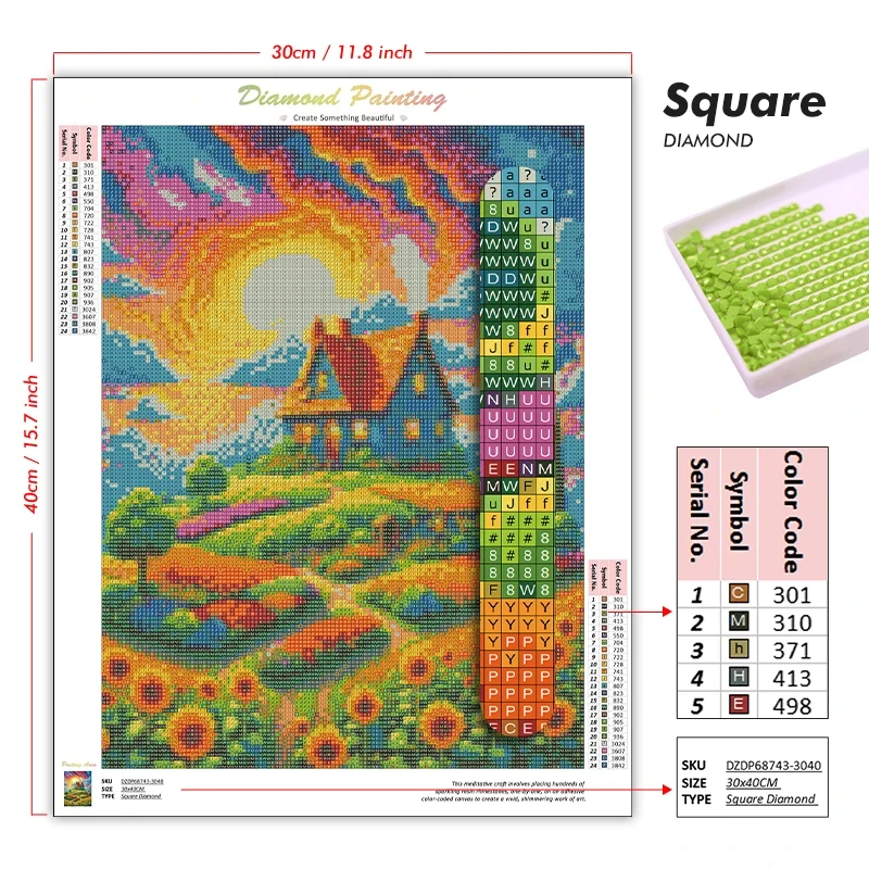 アニメ「鬼滅の刃」ダイヤモンドペイント 5Dフルドリル アニ - 5D Diamond Painting Kit Full Drill のレビューと価格