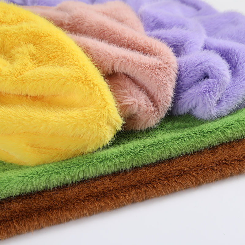 高低パイルフェイクプラッシュ生地、模造毛皮素材、衣類の襟、ス - Sewing のレビューと価格