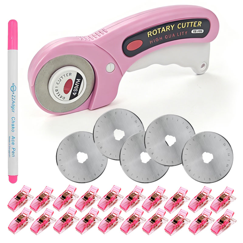 45mmロータリーカッター縫製用品、交換用刃5枚、縫製クリッ - Rotary Cutter For Fabric 45Mm のレビューと価格