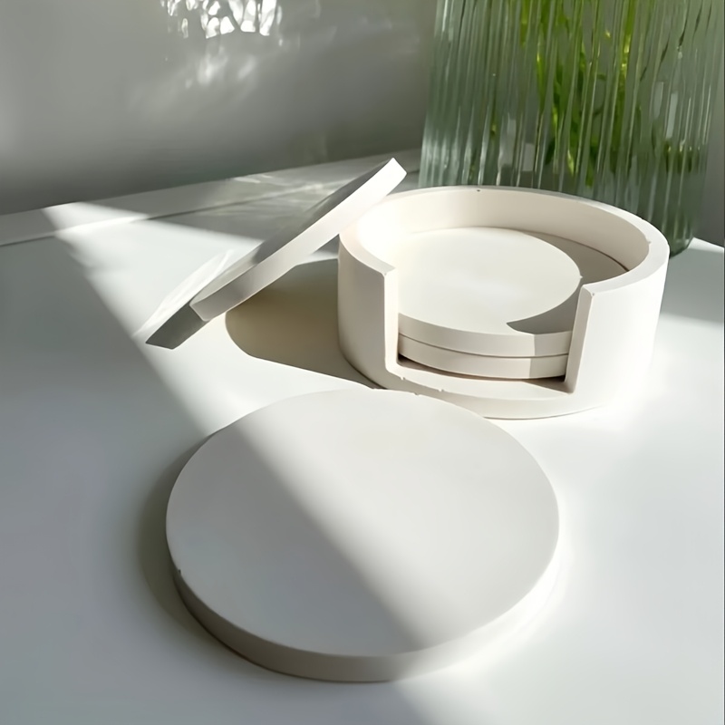 5個入り丸型コースターシリコンモールドセット、石膏コースター - Silicone Epoxy Resin Molds Set のレビューと価格