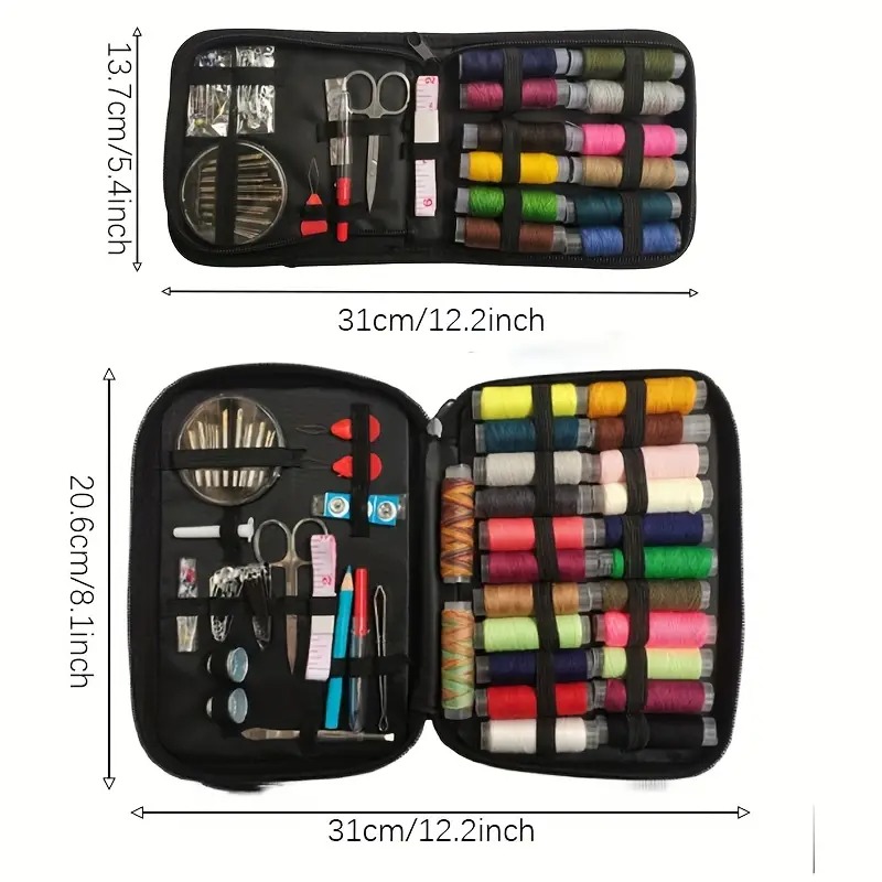大型裁縫キットセット 24色の糸 30種類の針 マルチツール - Cotton Embroidery Thread Skeins のレビューと価格