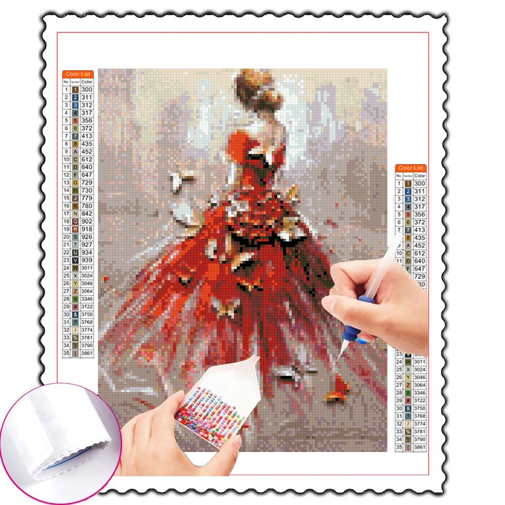 異なるテーマミステリーダイヤモンド塗装 DIY ベルベット  - 5D Diamond Painting Kit Full Drill のレビューと価格