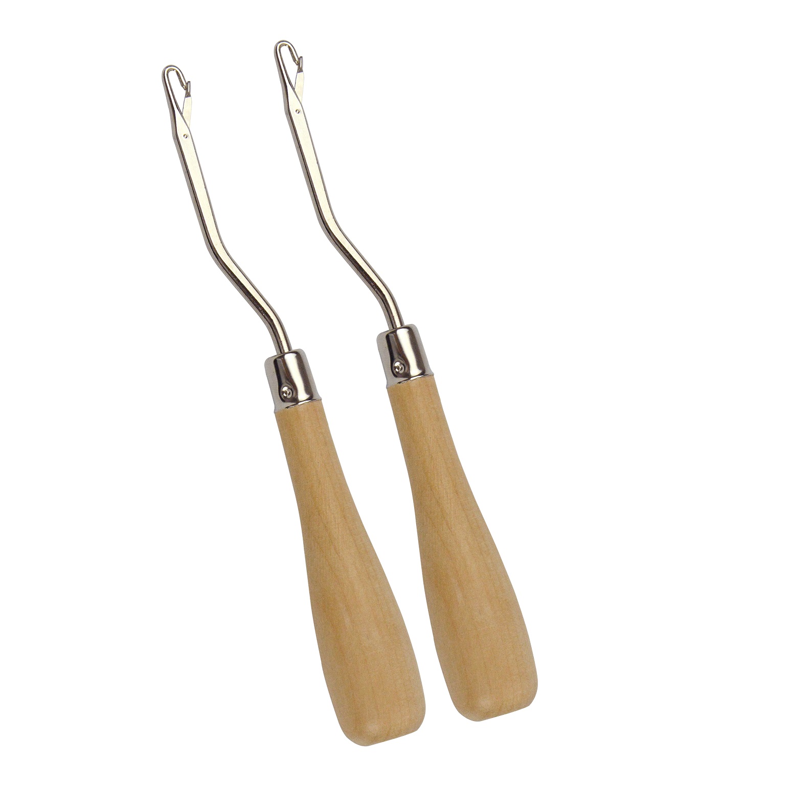 2個入り ラッチクロシェフック針 木製ハンドル付き マット  - Wooden Crochet Hooks Ergonomic Handle のレビューと価格