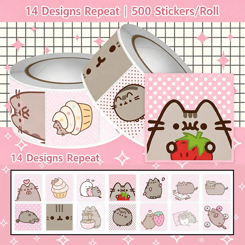 Hou 500個入り プーシーンのキャラクター猫のロールステ - Scrapbooking のレビューと価格