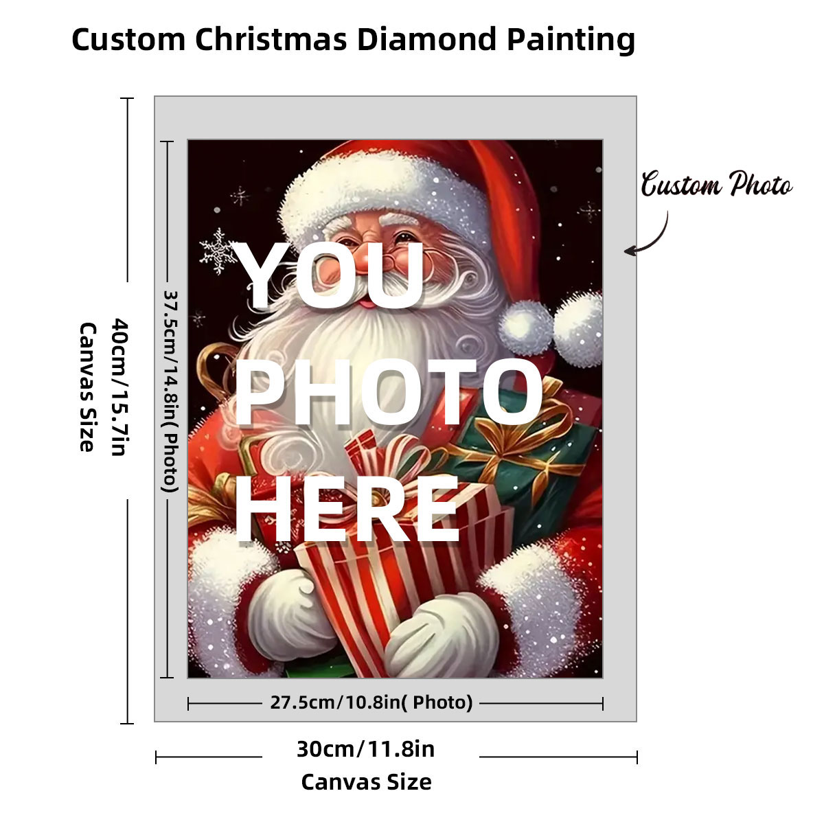 パーソナライズされたカスタム写真ダイヤモンドペインティングキ - 5D Diamond Painting Kit Full Drill のレビューと価格