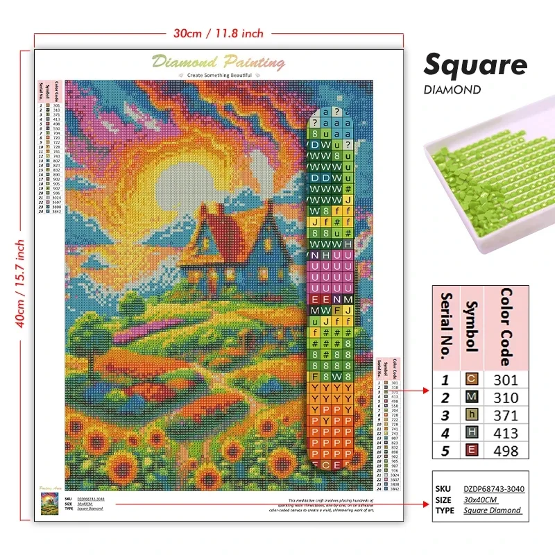 5D DIY ダイヤモンドペイントキット「フリーレン・ビヨン - 5D Diamond Painting Kit Full Drill のレビューと価格