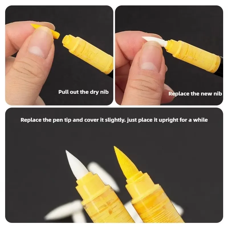 アクリル絵の具用交換芯、グアンナマーカー用、ソフトブラシ芯、 - Painting Supplies のレビューと価格