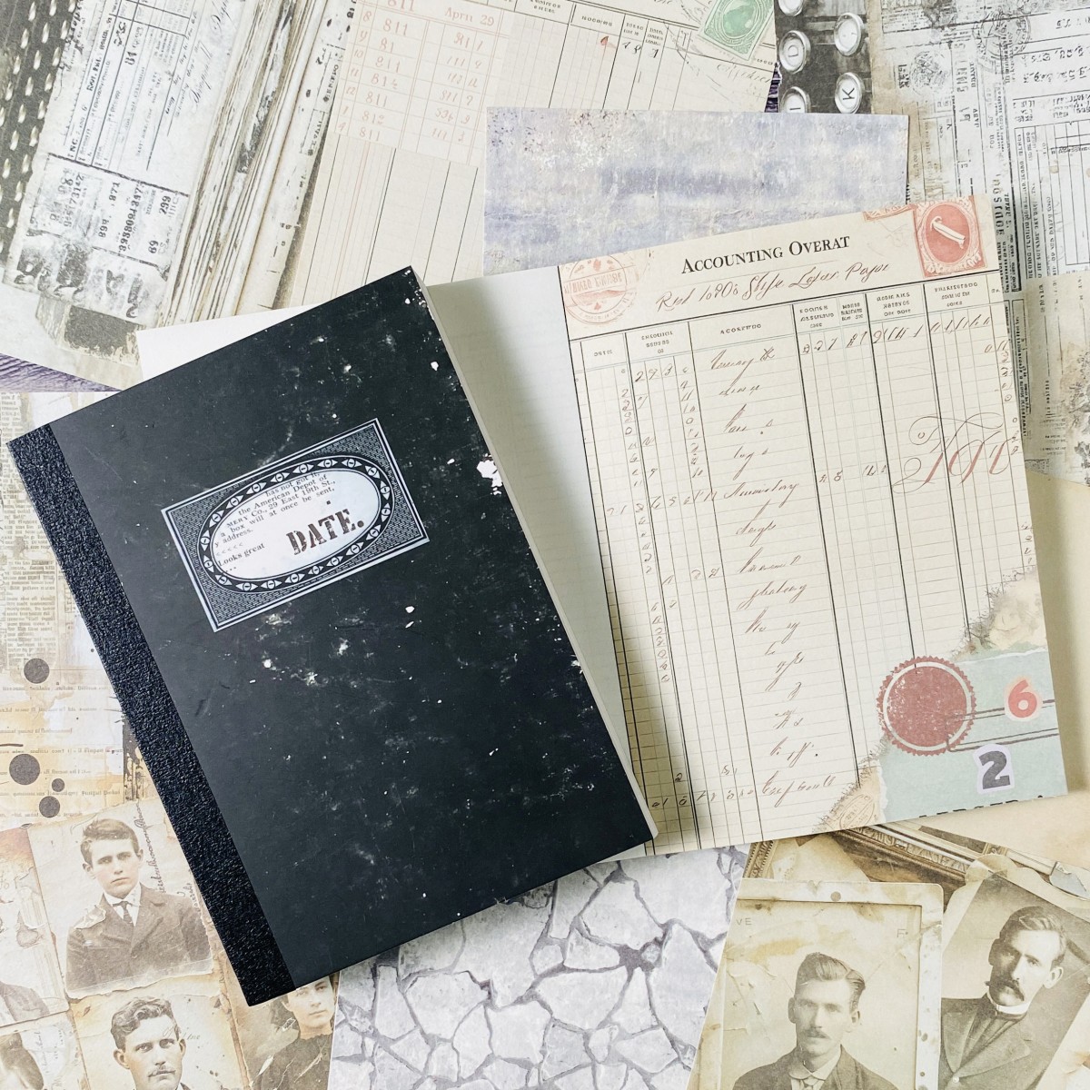 100枚入り ヴィンテージスクラップブックペーパーセット D - Vintage Junk Journal Scrapbooking Paper のレビューと価格