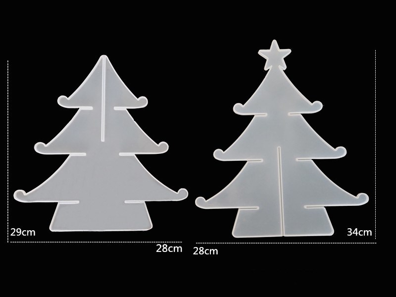 シリコンモールド,クリスマスツリースノーフレーク収納ボックス - Silicone Epoxy Resin Molds Set のレビューと価格